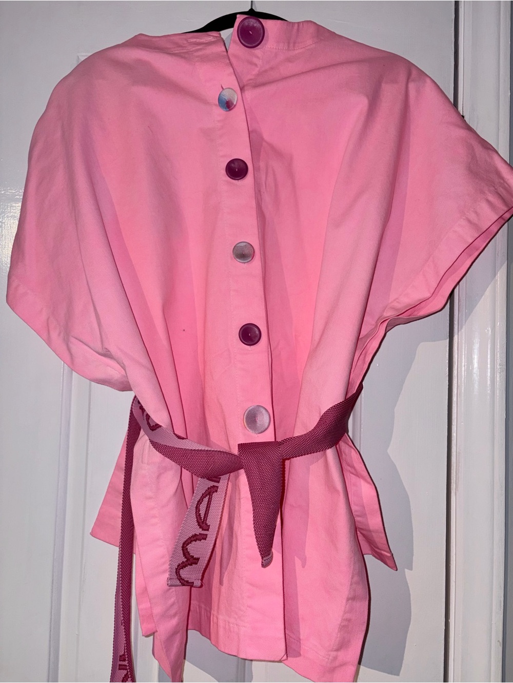 Mani Mani NWT Pink Cotton Two Piece Set Blouse & Pants Size 36/S